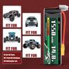 Lipo-Akku 4S 14,8V 1550mAh 100C mit XT60-Stecker – Hohe Leistung für RC-Modelle – Weichgehäuse, Silikonkabel