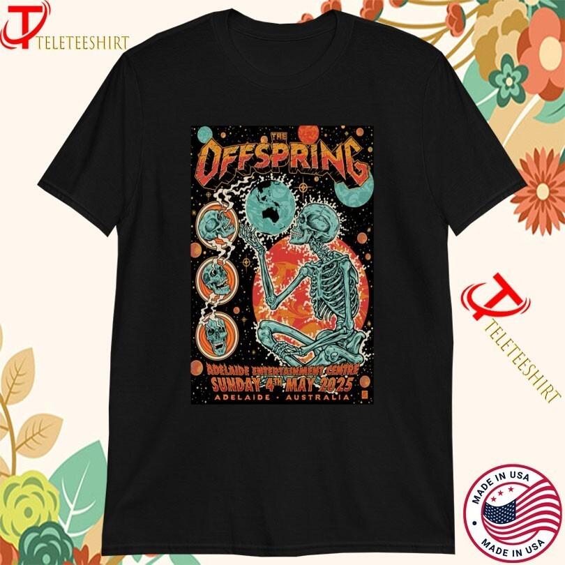 The Offspring Tour Adelaide, Australia May 04 2025 Skeleton T-shirts Unisex T-Shirt L