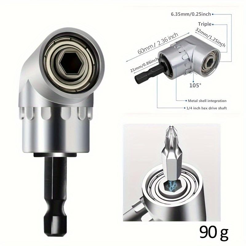 

Right Angle Drill Bit Adapter, Hexagonal Handle Screwdriver Drill Bit Electric Drill Bit Accessory, 1/4 Inch Flexible Expansion