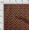oneOone Cotton Flex Black Fabric Pumpkin Dress Material Fabric Print Fabric By The Yard 40 Inch
