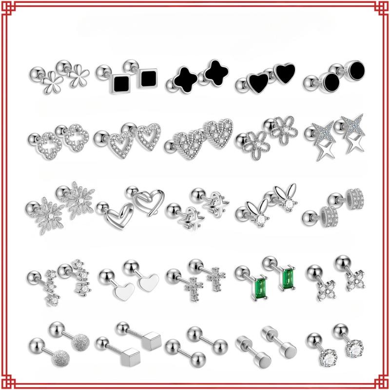 Ohrpiercing Ohrknochennägel für Frauen Schrauben Nischendesign Antiblockierende Ohrnadel