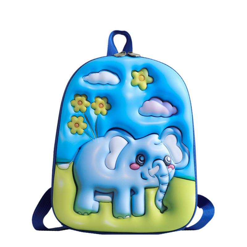 Lightweight Oxford Cloth Student Backpack For 3-4 Grade With Cute Cartoon Prints