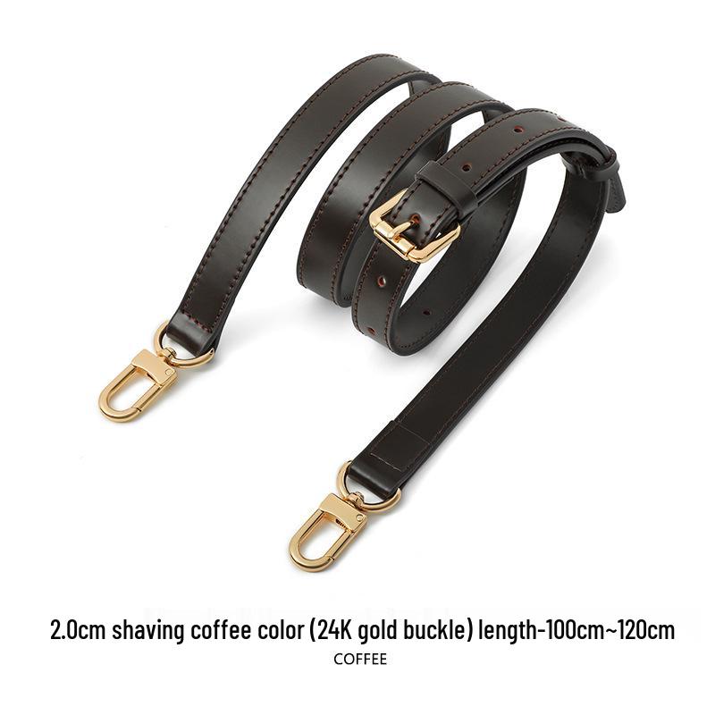 Ma Huang Shi A-54 Coffee Color Adjustable Cowhide Shoulder Strap Women's Crossbody Bag
