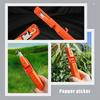 Recolector de uvas y pimientos, cuchillos para pulgar, tijeras de podar de jardín fáciles de recoger, tijeras recolectoras multifuncionales