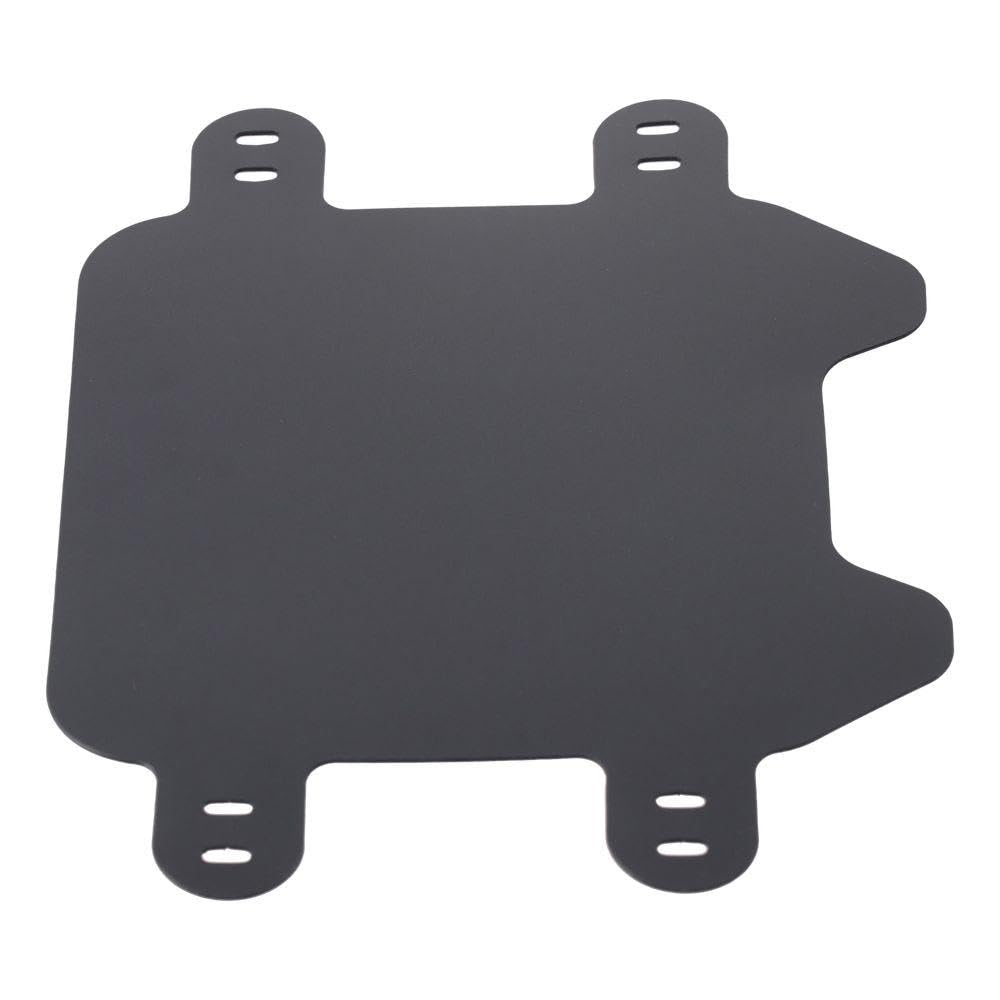 Motorcycle Front License Plate, Black ABS Dirt Bike Electric Motorcycle License Plate Accessories Compatible