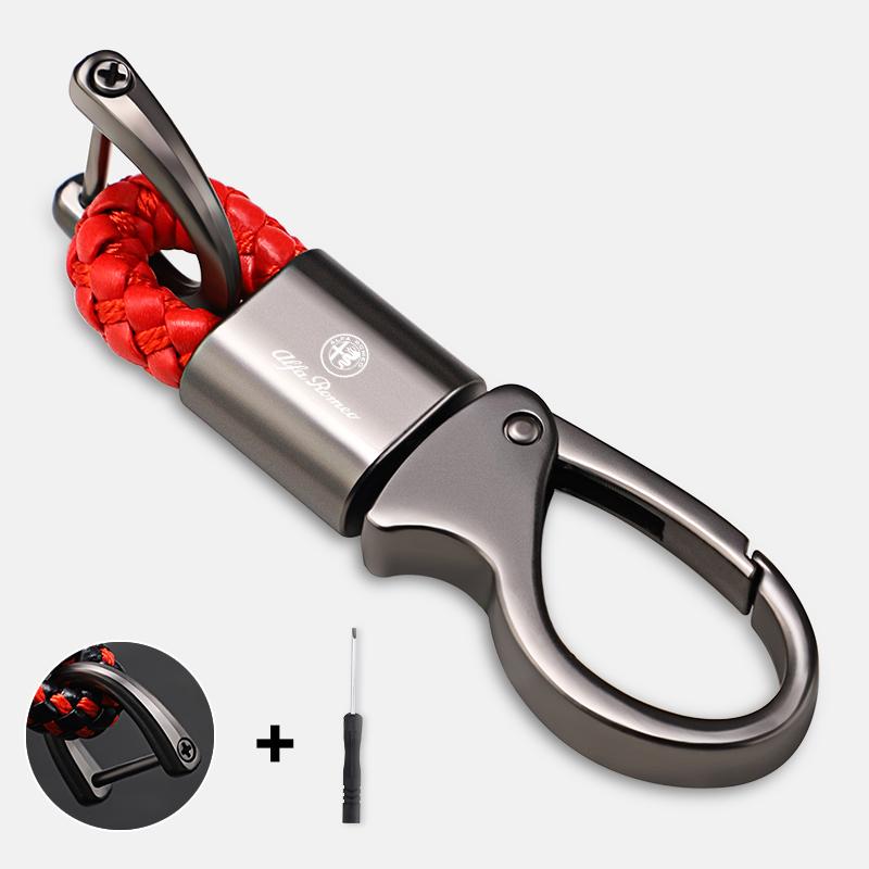 

For Alfa Romeo Car Styling Zinc Alloy Keychain Key Ring Accessories For Alfa Romeo Giulia Stelvio Giulietta 156 159 147 Mito Ton