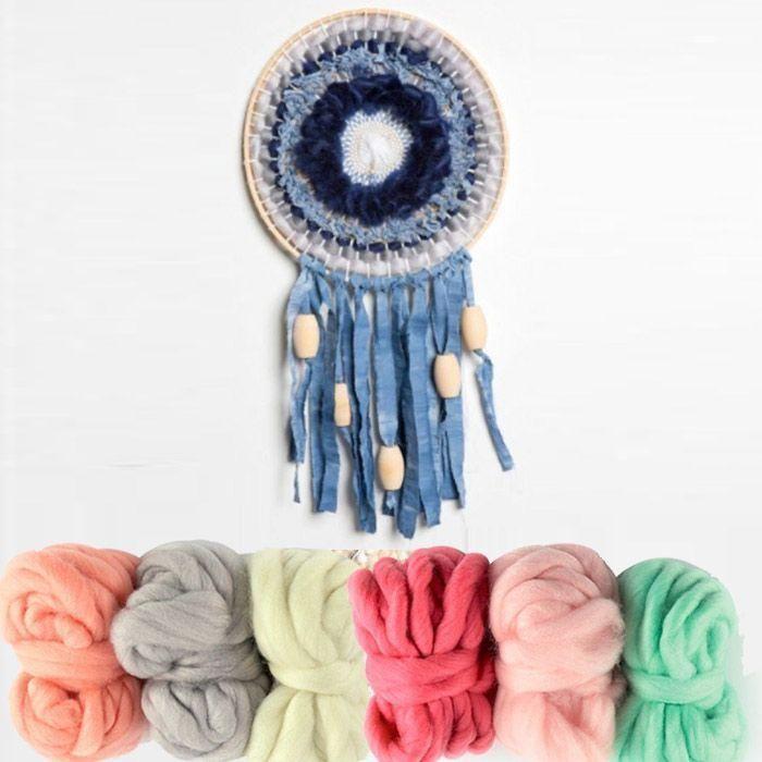 Round Knitting Loom Ø 29 Cm + 6 Balls of Wool