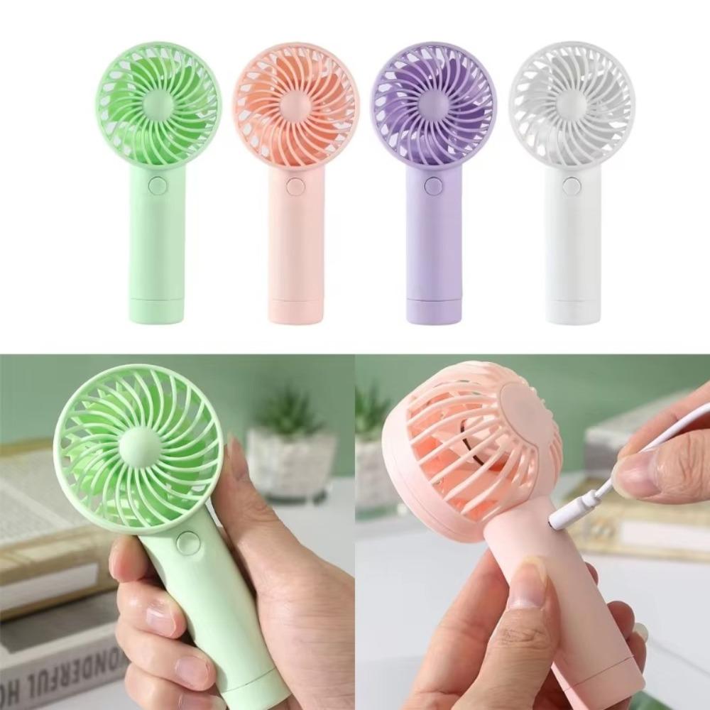 3 Gears Desktop Small Fan Portable Electric Fan Durable Mini Handheld Fan  Home Decor