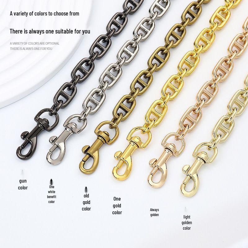 Antique Gold Chain for Thickened Crossbody or Shoulder Strap Replacement