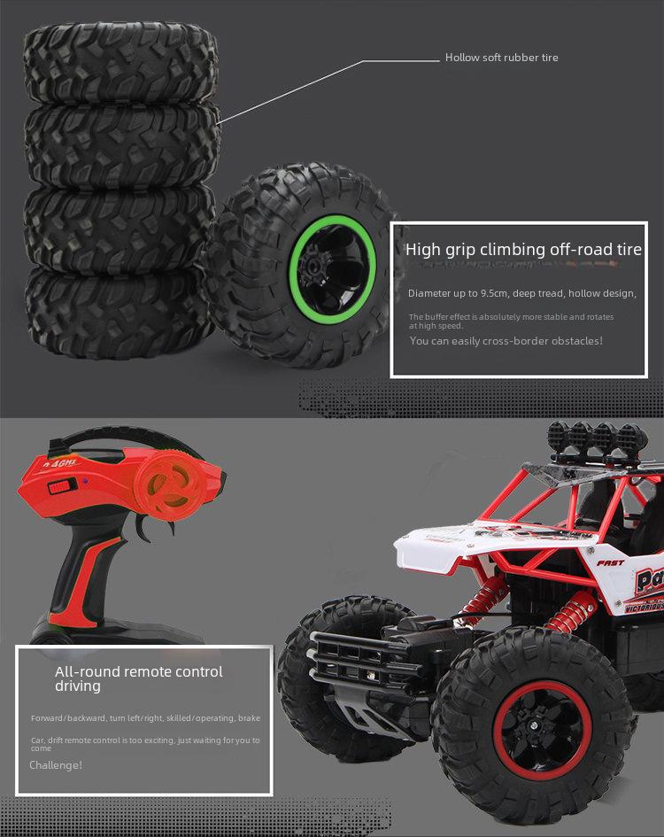 Τηλεκατευθυνόμενο Τερατώδες Φορτηγό RC Monster Truck 4WD για Drift Εκτός Δρόμου Υψηλής Ταχύτητας
