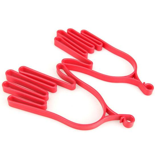 1 Pair Hand Shape Plastic Outdoor Sport Golf Gloves Mitten Holder Rack Stretcher