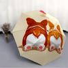 1pc Puppy Corgi Love Fashionable Auto Opening/Closing Folding Umbrella with 8 Bones, Windproof Portable, Daily Use040