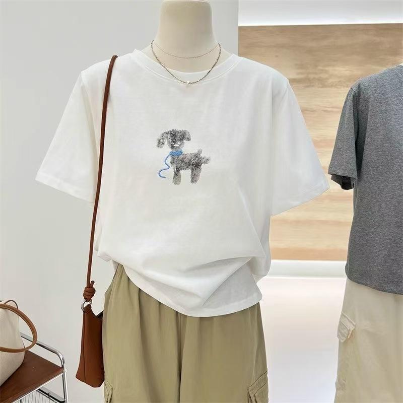 harajuku cartoon Print T Shirt Women 2025 Summer pure Cotton Soft Short Sleeve Tees Female Oversized Higt Street Gothic y2k Tops