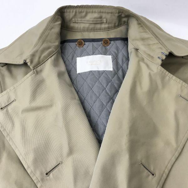 Edifice Trench Coat Lined Outer Size 48(USED)