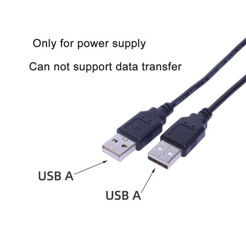 Convenient USB Male to USB Male Cable for Charging Air Blower,Car Speaker Power Extension Cable Computer Accessories