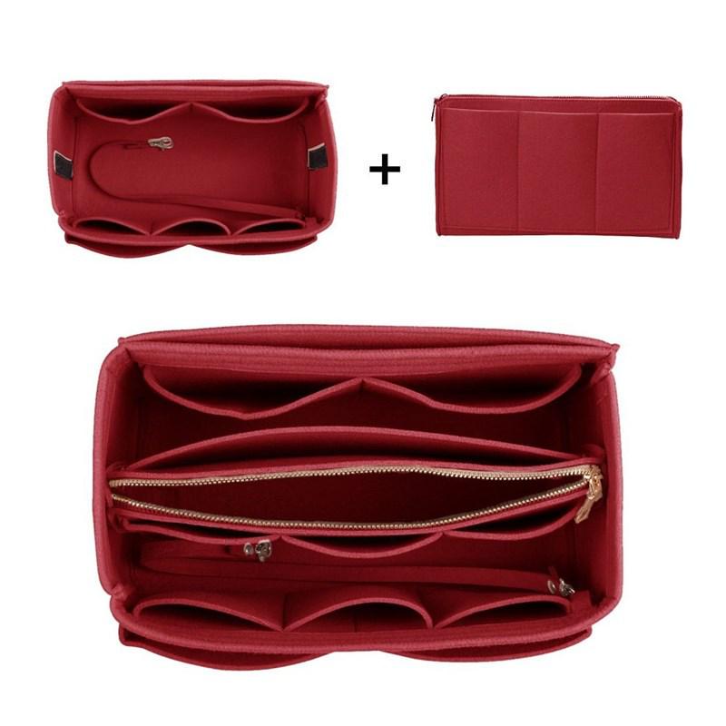 Women's Large Capacity Cross-Border Multifunctional Felt Toiletry and Makeup Bag
