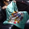 Custom Name LankyBox Theme Printed Blanket - Perfect for Couch, Bed, Travel & Outdoor Use | Machine Washable, Cozy & Durable.