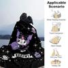 1pc Cute Kuromi's Enchanted Night Blanket, Soft Throw for Home Decor, Gift Idea, Living Room, Travel, Camping, Car Blankets, Beach, Office Naps, Suita