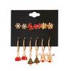 Gifts Female ELK Bell Stud Earrings for Women Fashion Jewelry Christmas Earring Set Dangle Earrings
