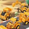 1Pcs Engineering Vehicle Model Press Sliding Car Excavator Bulldozer Children Educational Construction Vehicle Toy Kids Boy Gift
