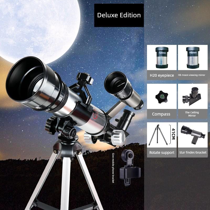 Children's Astronomical Telescope, Professional-Grade, High-Power, High-Definition, Boys' Space Stargazing, Birthday, New Year's Gift for Children