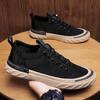 Canvas shoes men's 2025 summer men's shoes trend men's board shoes versatile casual shoes breathable deodorant ice silk cloth shoes