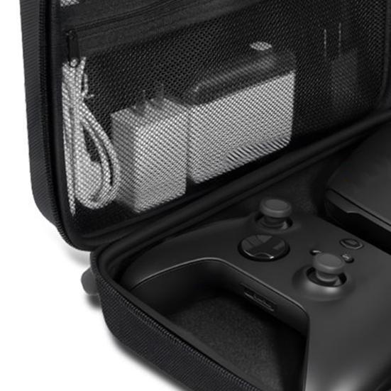 Storage Box for Xbox Controllers Dual Controller Storage with Zippered Mesh Pocket Portable Case Gaming Accessories