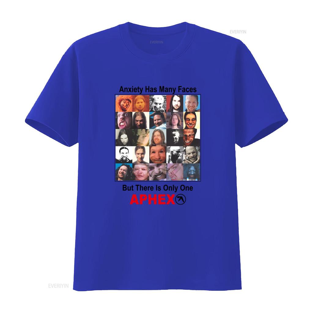 Anxiety Has Many Faces But There Is Only One Aphex Twin T Shirt Te4883 vintage Washed Stretched graphic fashion