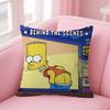 Cushion Cover Car Throw Pillow Case For Sofa Car Christmas Gift Anime The Movie S-Simpsons-S
