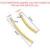 100pcs/lot 25-30 mm Stripe Copper Curve Tube Spacer Beads Connectors For DIY Jewelry Making Bracelet Necklace Accessories