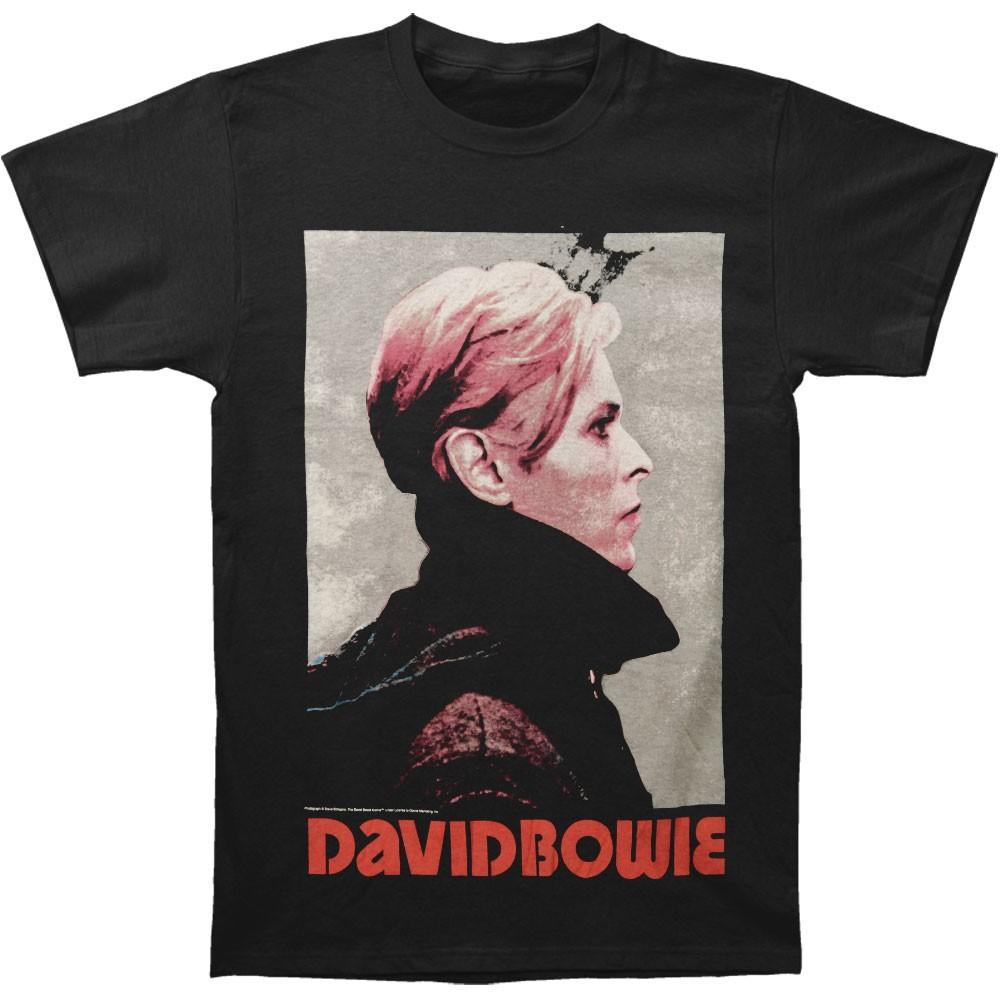 Mens David Bowie Low Portrait T-shirt Small Black S