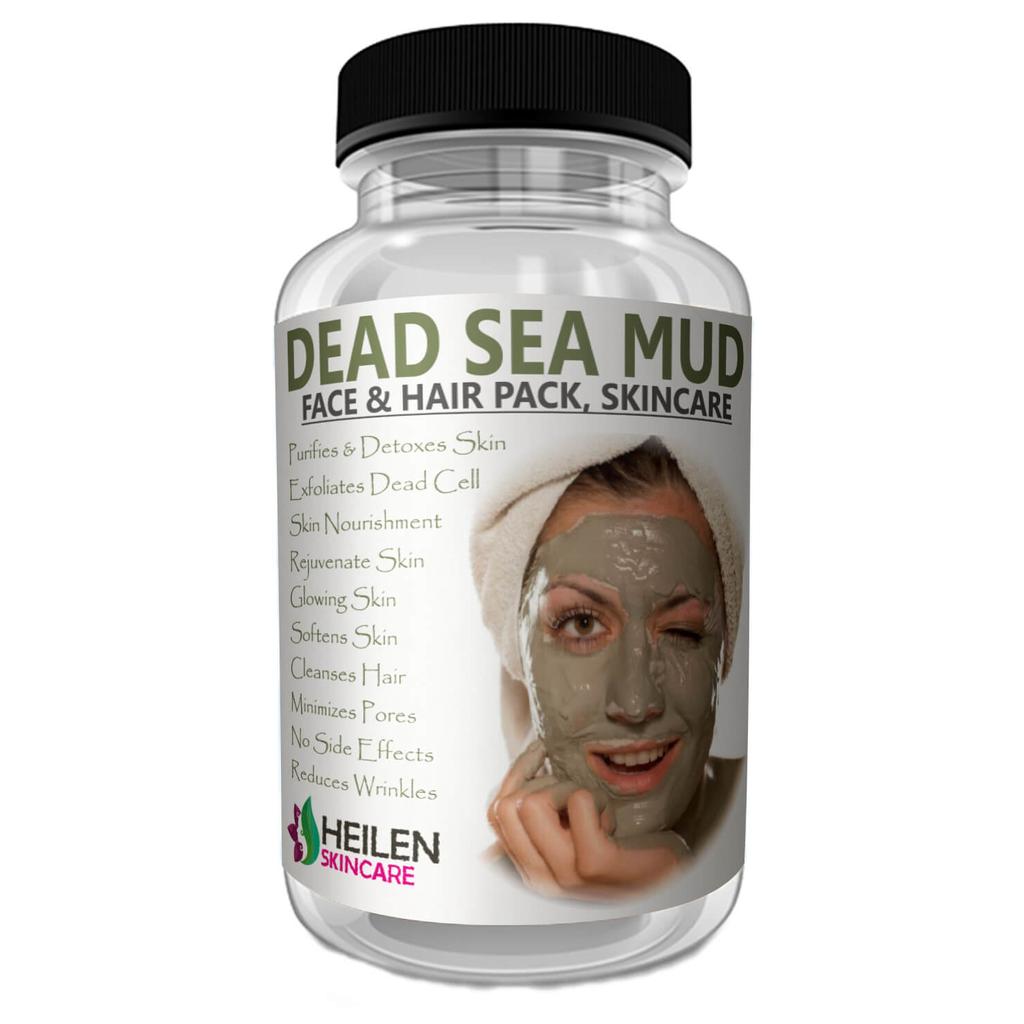 Dead Sea Mud: Powder Face Mask (100 G), Dead Sea Mud Face Pack, Heilen Biopharm