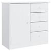 VidaXL Buffet ALTA White 77x35x73 Cm Solid Pine Wood 353944