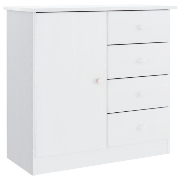 VidaXL Buffet ALTA White 77x35x73 Cm Solid Pine Wood 353944