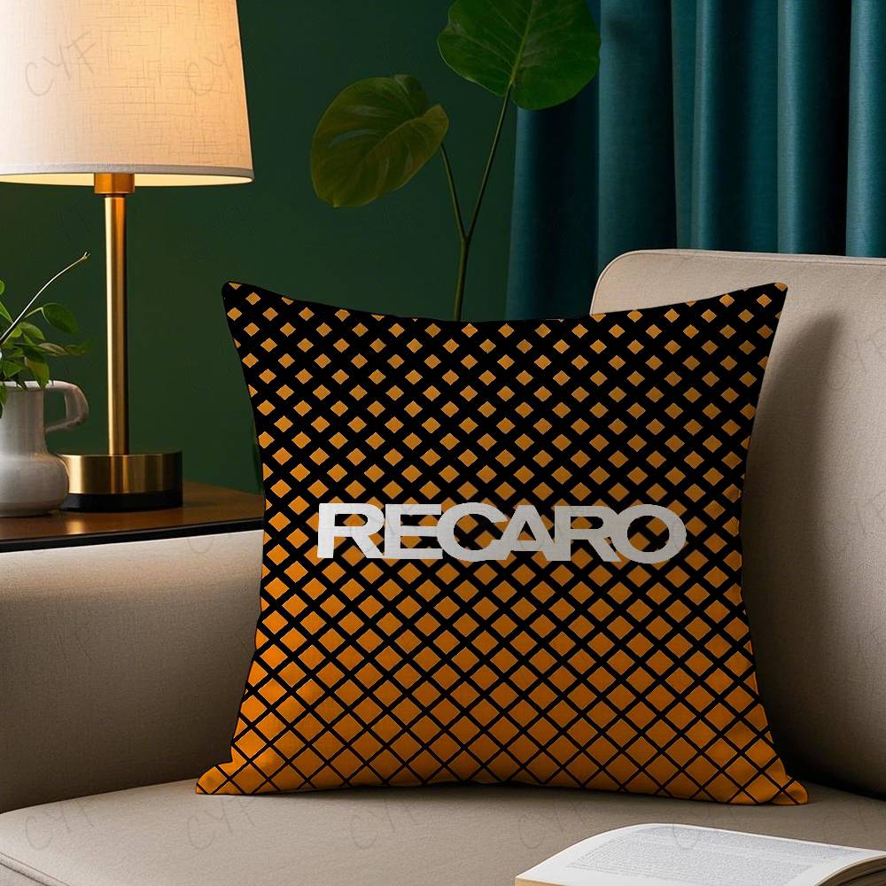Mode Anime R-Recaro Kissenbezug Milbendichter Kissenbezug Unsichtbarer Reißverschluss Seidig kurzer Plüsch Sofakissenbezug