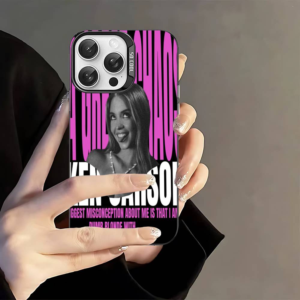 Singer Sydney S-Sweeney Phone Case For IPhone 17 16 15 14 13 12 11 Pro Max Plus Color Silver Cover