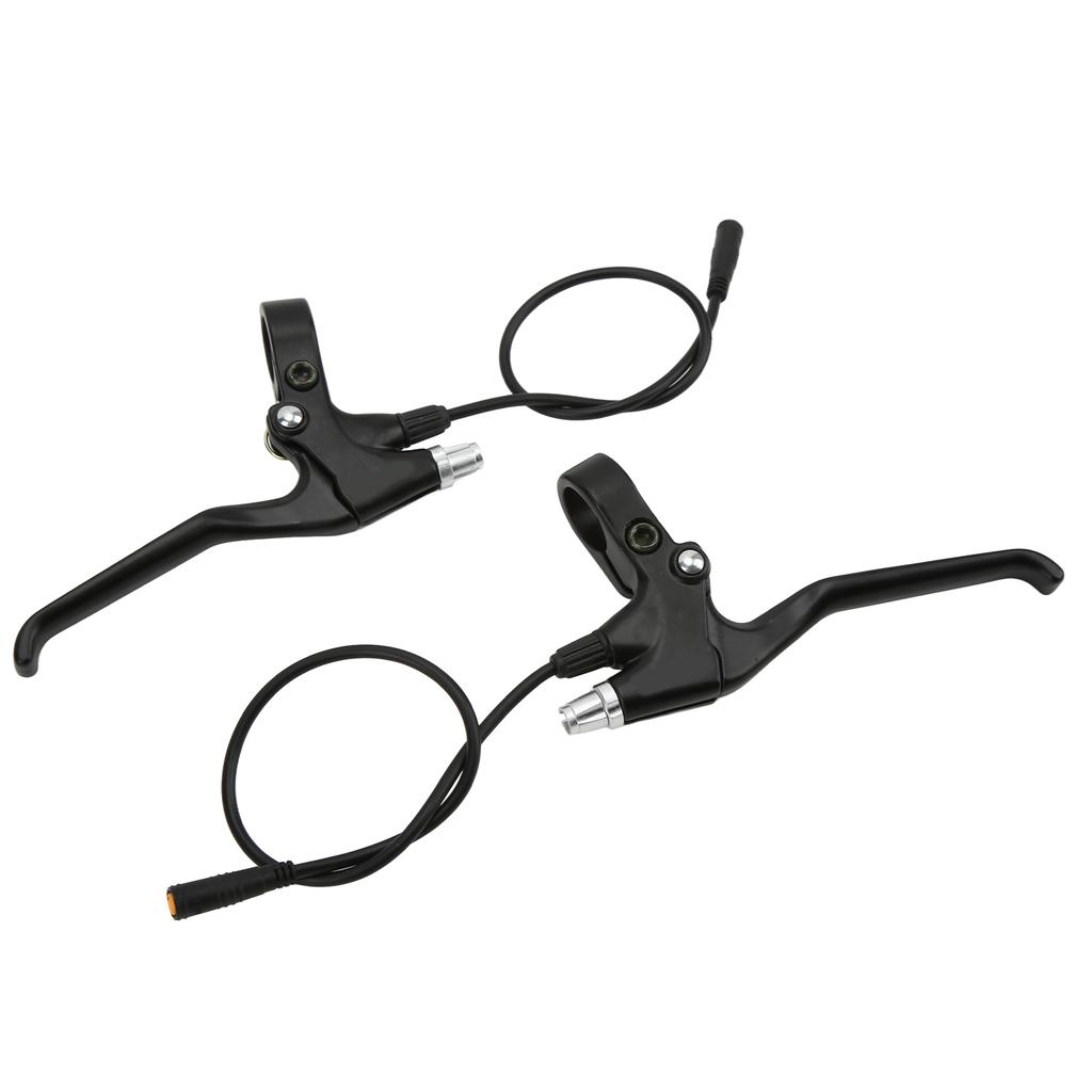 1Pair Electric Bike Brake Lever Aluminum Alloy Bicycle Brake Handle with Waterproof Plug