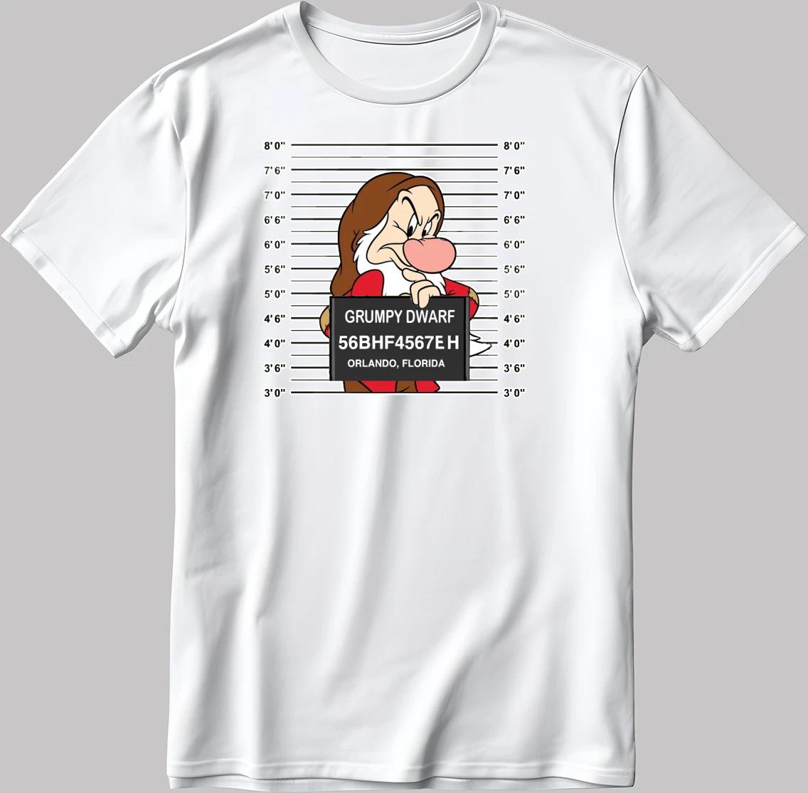 Grumpy Dwarf Short Sleeve White-Black Men s / Women s T Shirt K826 M