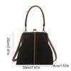 Large Capacity Kiss Lock Shoulder Bag Leopard Print Vintage Handbag Crossbody Bag  Shopping