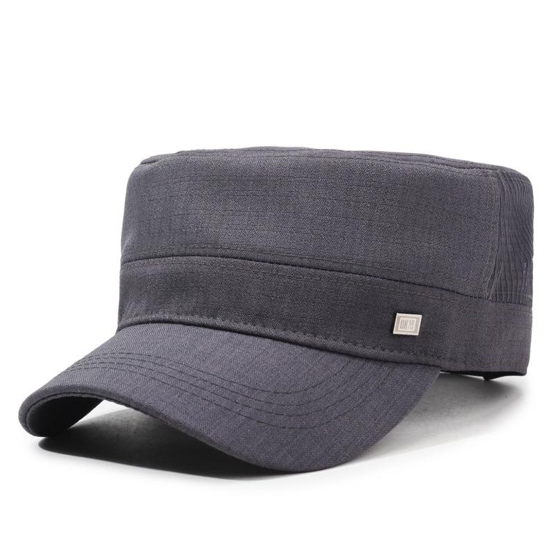 Spring Summer Middle-Aged Men's Net Cap Breathable Flat Cap Outdoor Sunshade Cap