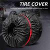 4PCS Tire Covers, Waterproof Spare Tire Covers Tough Tire Wheel Protector for SUVs RVs Trailers Trucks, Fits Tires 19