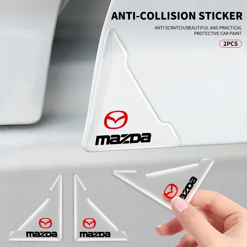 2x Car Door Corner Cover Bumper Transparent Collision Anti-scratch Protector For Mazda 2 3 5 6 M5 Ms CX-4 CX-5 CX6 M3 M6 MX3 MX5