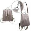New Women's Multifunction Backpack Casual Solid Color School Bag For Girls Fashion Detachable Strap Travel Shoulder Bag
