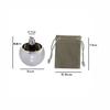 1 pc Metal Flip Over Top Tippie Spinning Top  High Polished Metal Top