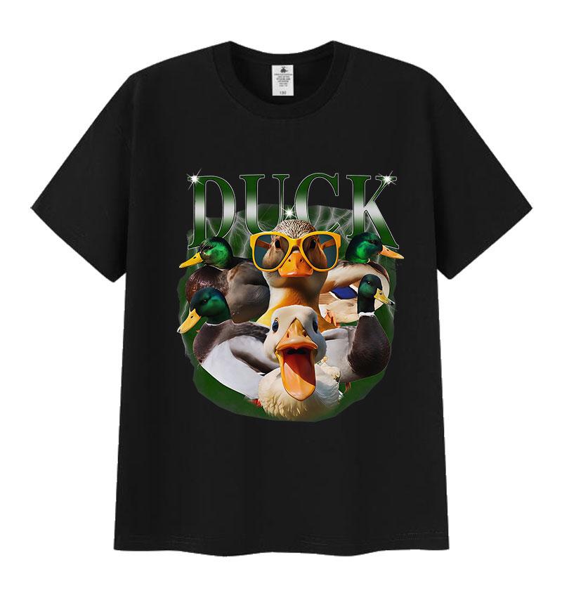 

Ducks Animal Lover Funny Meme T Shirts Men Women s Vintage Fashion High Quality T-shirt Cute Clothing Short Sleeve Cotton Tsh... S разноцветный