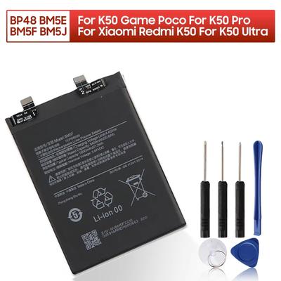 NEW Replacement Battery For Xiaomi Poco F4 GT Redmi K50 Gaming Redmi K50 Pro Redmi K50 Ultra Xiaomi 12T 12T Pro BP48 BM5F BM5E BM5J Phone Battery