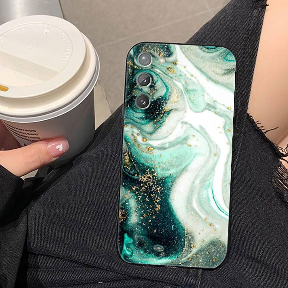 Watercolor Painting Marble Phone Case For Samsung NOTE 20 10 M23 M53 A80 A70 A50 A30 A24 A13 A12 A07 A06 A05S A04 A03S A03 Cover