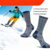Merino Wool Socks Thick Warm Mid-Calf Socks Non-Slip Anti-Odor Terry Socks for Outdoor Hiking Skiing