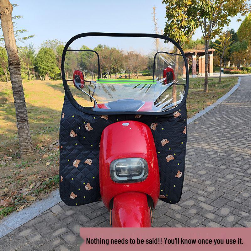 Transparent Rainproof High-Definition Windshield for Electric Cars, Bicycles, and Motorcycles