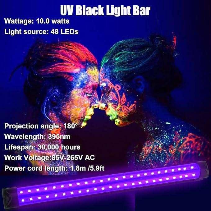 Top-Selling UV Blacklight Lamp for Parties, Stage Atmosphere & LED Fluorescence Detection
